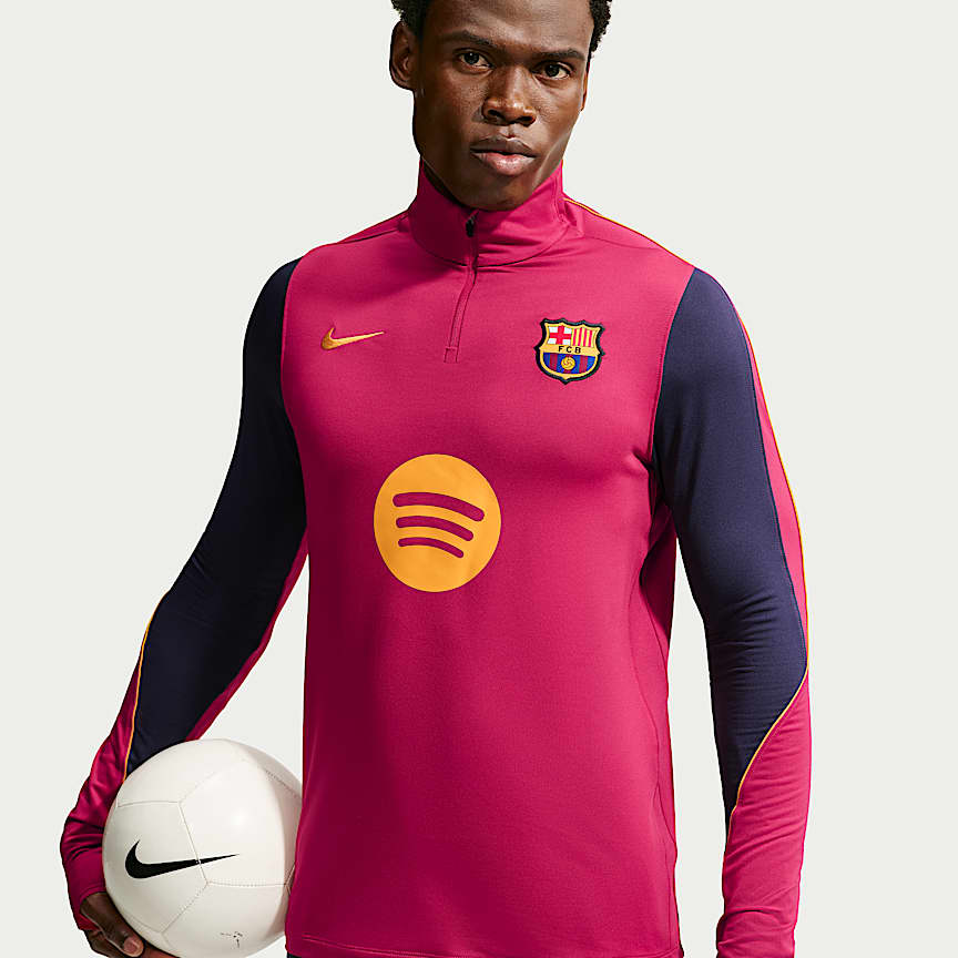 正規品　Nike FC Barcelona ドリルトップ　XL FC Barcelona Strike Men's Nike Dri-FIT Soccer Drill Top. Nike.com